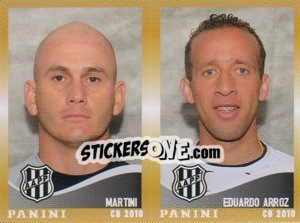 Sticker Martini / E.Arroz  - Campeonato Brasileiro 2010 - Panini