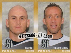 Sticker Martini / E.Arroz  - Campeonato Brasileiro 2010 n. 475 - Panini