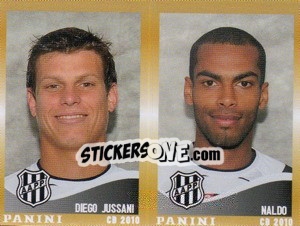 Cromo D.Jussani / Naldo  - Campeonato Brasileiro 2010 - Panini