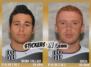 Sticker B.Collaco / Souza  - Campeonato Brasileiro 2010 n. 477 - Panini