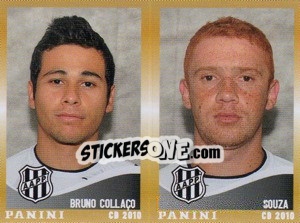 Sticker B.Collaco / Souza  - Campeonato Brasileiro 2010 - Panini