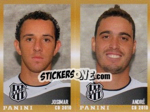 Sticker Josimar / Andre  - Campeonato Brasileiro 2010 n. 478 - Panini