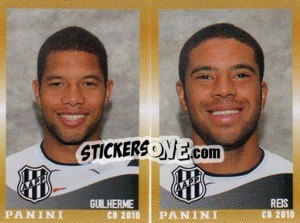 Sticker Guilherme / Reis  - Campeonato Brasileiro 2010 n. 479 - Panini