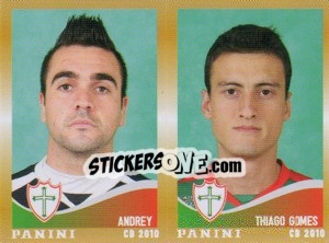 Sticker Andrey / T.Gomes  - Campeonato Brasileiro 2010 n. 483 - Panini
