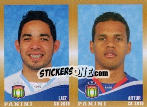 Sticker Luiz / Artur  - Campeonato Brasileiro 2010 n. 499 - Panini