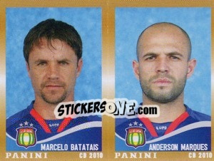Sticker M.Batatais / A.Marques  - Campeonato Brasileiro 2010 n. 500 - Panini