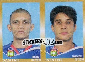 Cromo Bruno / Moradei  - Campeonato Brasileiro 2010 - Panini