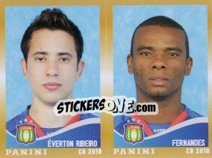 Sticker E.Ribeiro / Fernandes  - Campeonato Brasileiro 2010 n. 503 - Panini