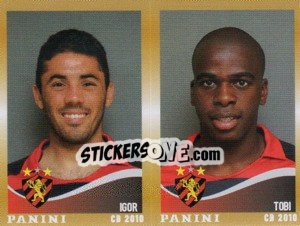 Sticker Igor / Tobi  - Campeonato Brasileiro 2010 n. 508 - Panini
