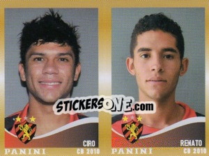 Cromo Ciro / Renato  - Campeonato Brasileiro 2010 - Panini