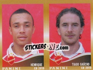 Cromo Henrique / T.Gaucho  - Campeonato Brasileiro 2010 - Panini