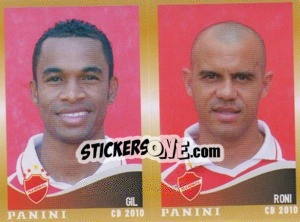 Figurina Gil / Roni  - Campeonato Brasileiro 2010 - Panini