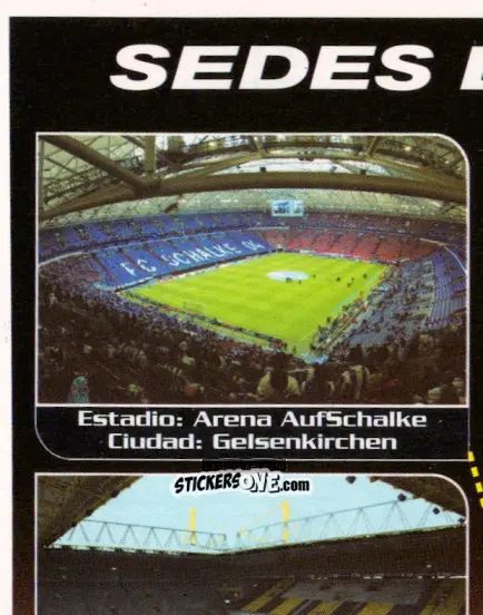 Sticker Sedes Del Campeonato (puzzle 1) - Mundial Alemania 2006 n. 1 - Navarrete