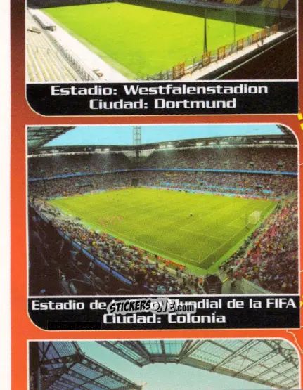 Sticker Sedes Del Campeonato (puzzle 4) - Mundial Alemania 2006 n. 4 - Navarrete