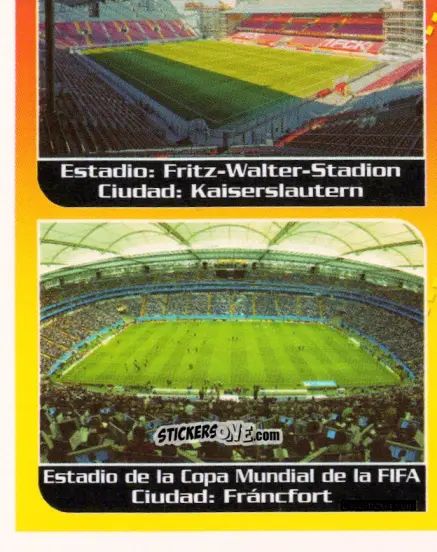 Sticker Sedes Del Campeonato (puzzle 7) - Mundial Alemania 2006 n. 7 - Navarrete