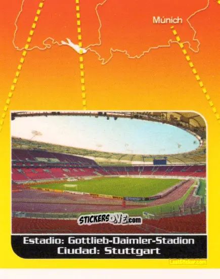 Sticker Sedes Del Campeonato (puzzle 8) - Mundial Alemania 2006 n. 8 - Navarrete