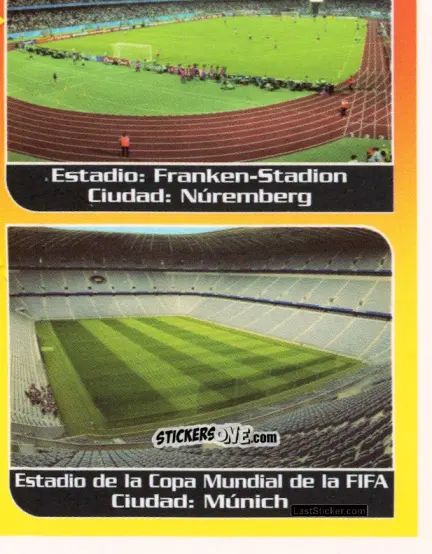 Sticker Sedes Del Campeonato (puzzle 9) - Mundial Alemania 2006 n. 9 - Navarrete