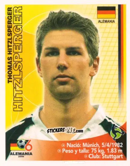 Sticker Thomas Hitzlsperger - Mundial Alemania 2006 n. 14 - Navarrete