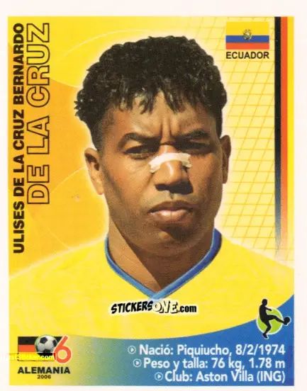 Figurina Ulises De La Cruz - Mundial Alemania 2006 n. 33 - Navarrete
