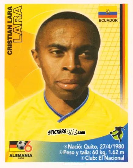 Sticker Christian Lara - Mundial Alemania 2006 n. 43 - Navarrete