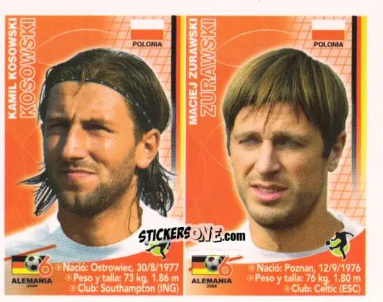 Sticker Kamil Kosowski / Maciej Zurawski - Mundial Alemania 2006 n. 52 - Navarrete