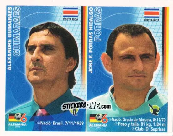 Sticker Alexandre Guimarães / José Francisco Porras - Mundial Alemania 2006 n. 56 - Navarrete