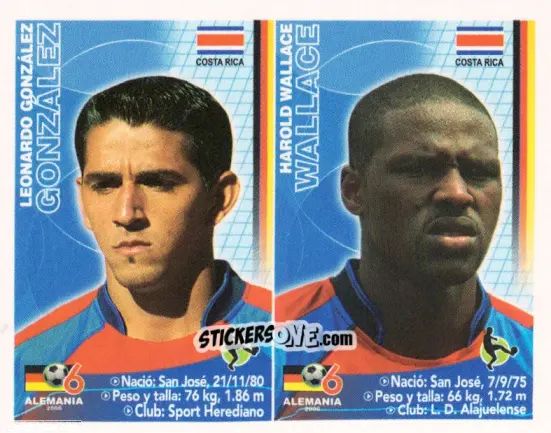 Sticker Leonardo González / Harold Wallace - Mundial Alemania 2006 n. 58 - Navarrete