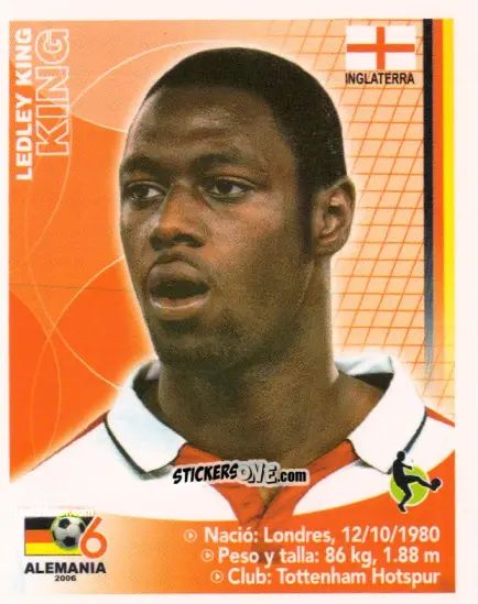 Sticker Ledley King - Mundial Alemania 2006 n. 71 - Navarrete