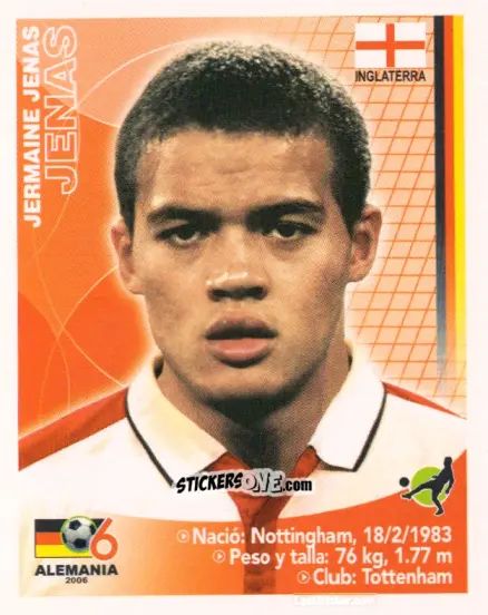 Sticker Jermaine Jenas - Mundial Alemania 2006 n. 74 - Navarrete