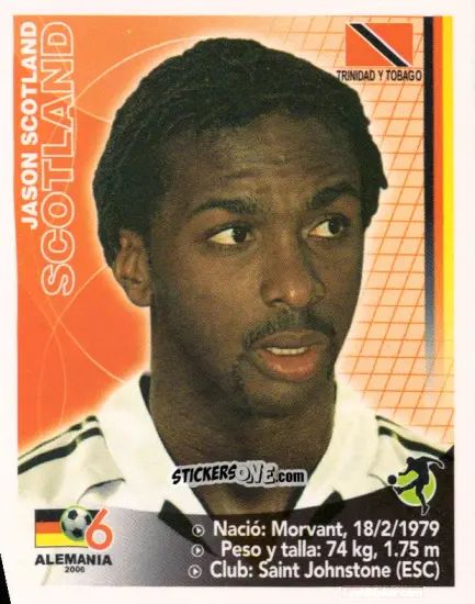 Sticker Jason Scotland - Mundial Alemania 2006 n. 99 - Navarrete
