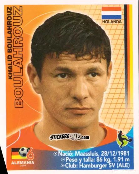 Sticker Khalid Boulahrouz - Mundial Alemania 2006 n. 140 - Navarrete