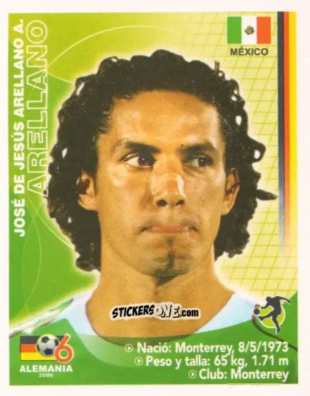 Sticker Salvador Carmona - Mundial Alemania 2006 n. 176 - Navarrete
