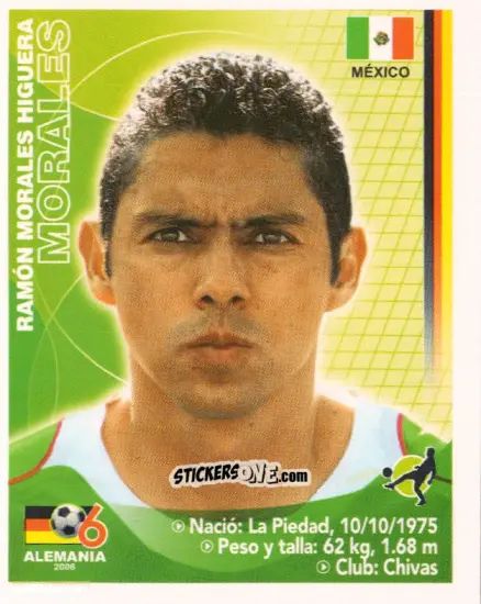 Sticker Ramón Morales - Mundial Alemania 2006 n. 180 - Navarrete