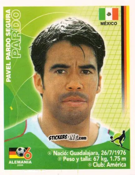 Sticker Pável Pardo - Mundial Alemania 2006 n. 184 - Navarrete