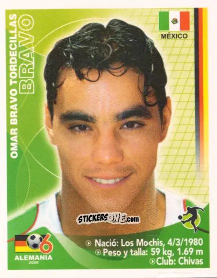 Sticker Alberto Medina - Mundial Alemania 2006 n. 186 - Navarrete