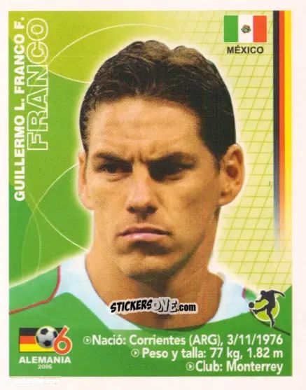 Sticker Francisco Palencia - Mundial Alemania 2006 n. 187 - Navarrete