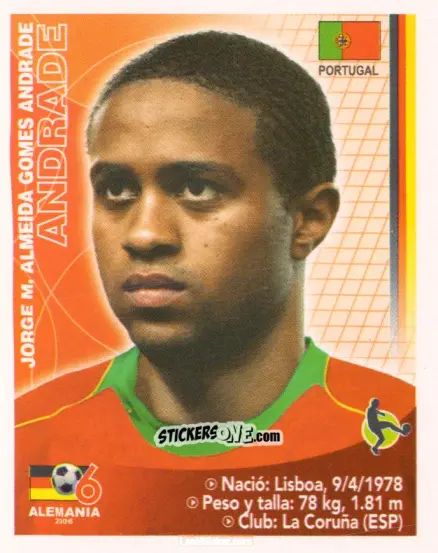 Sticker Jorge Andrade - Mundial Alemania 2006 n. 193 - Navarrete