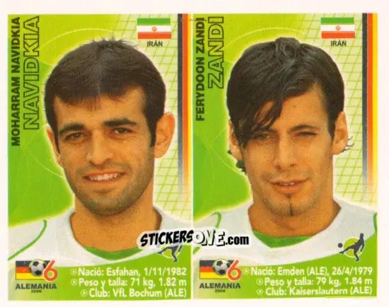 Sticker Moharram Navidkia / Ferydoon Zandi - Mundial Alemania 2006 n. 213 - Navarrete
