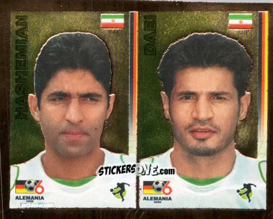 Sticker Vahid Hashemian / Ali Daei - Mundial Alemania 2006 n. 215 - Navarrete