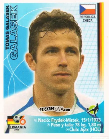 Sticker Tomas Galasek - Mundial Alemania 2006 n. 254 - Navarrete