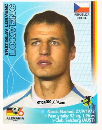 Sticker Vratislav Lokvenc - Mundial Alemania 2006 n. 260 - Navarrete