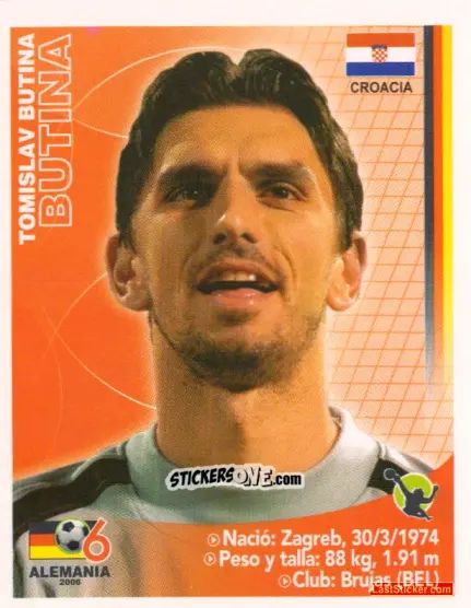 Sticker Tomislav Butina - Mundial Alemania 2006 n. 300 - Navarrete