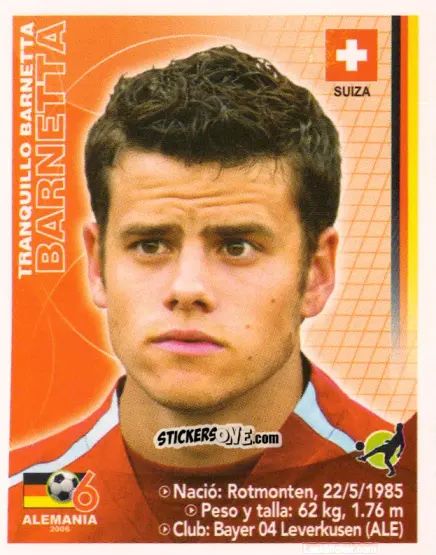 Sticker Tranquillo Barnetta - Mundial Alemania 2006 n. 363 - Navarrete