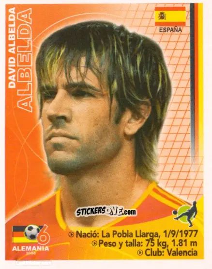 Sticker David Albelda - Mundial Alemania 2006 n. 397 - Navarrete