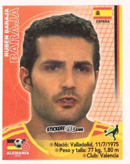 Figurina Rubén Baraja - Mundial Alemania 2006 n. 399 - Navarrete
