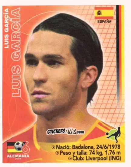 Cromo Luis García - Mundial Alemania 2006 n. 400 - Navarrete