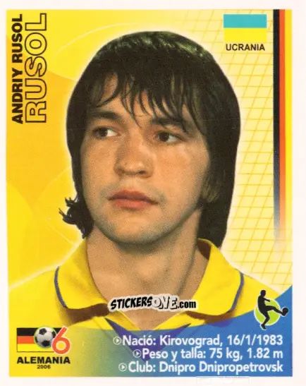 Sticker Andriy Rusol - Mundial Alemania 2006 n. 410 - Navarrete