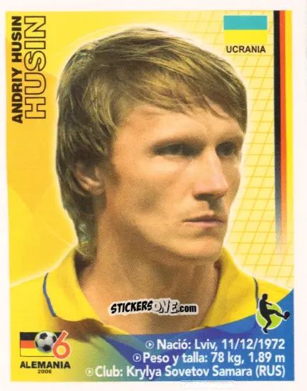 Sticker Andriy Husin - Mundial Alemania 2006 n. 413 - Navarrete