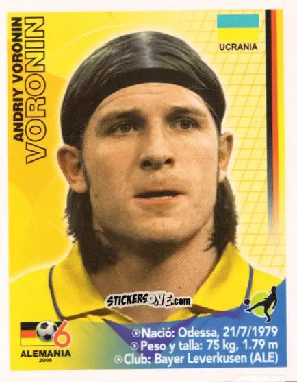 Sticker Andriy Voronin - Mundial Alemania 2006 n. 416 - Navarrete