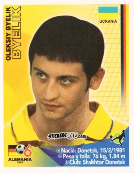 Sticker Oleksiy Byelik - Mundial Alemania 2006 n. 417 - Navarrete